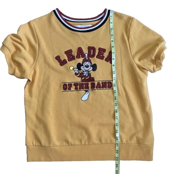 Disney’s Mickey Mouse Leader of the band Short Sleeve Sweatshirt Women’s Size M - Picture 4 of 6